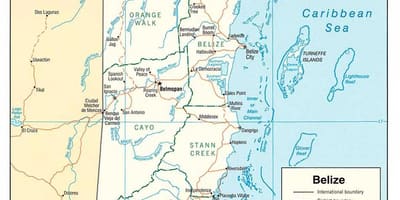 伯利兹河地图