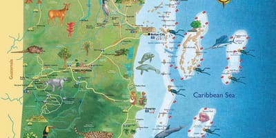 伯利兹港口地图
